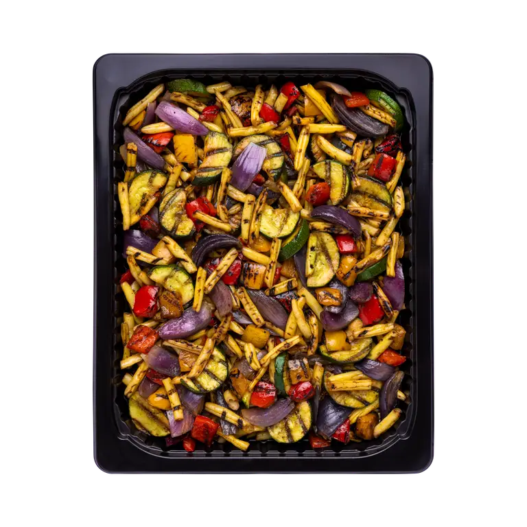 Gegrilde boterbonen met courgette, paprika en ui (lentemix 3)